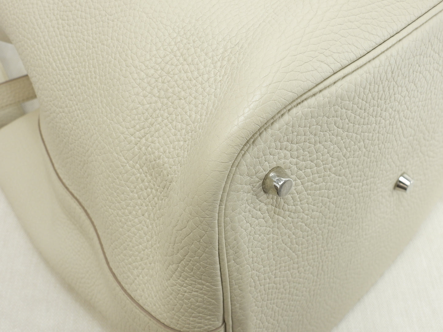 エルメス ピコタンロックGM トリヨンクレマンス クレ銀金具 ハンドバッグ トートバッグ@A 7