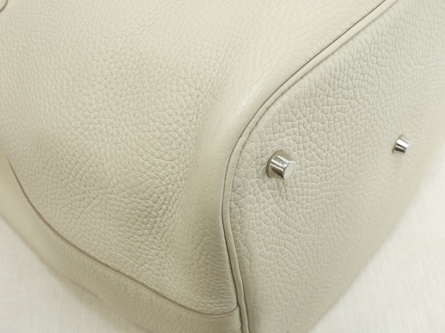 エルメス ピコタンロックGM トリヨンクレマンス クレ銀金具 ハンドバッグ トートバッグ@A 7