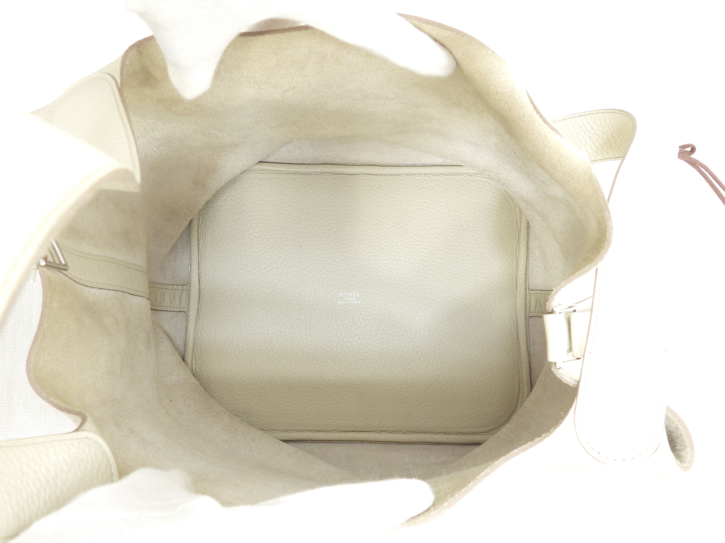 エルメス ピコタンロックGM トリヨンクレマンス クレ銀金具 ハンドバッグ トートバッグ@A 7