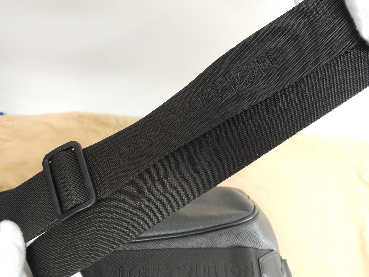 ルイヴィトン ケンダルPM M30122 タイガ黒 ショルダーストラップ付ボストンバッグ@SP0032