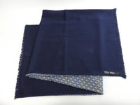 エルメス マフラー アンゴラ100%/シルク100% 青 ネックウォーマー 極美品@ 1
