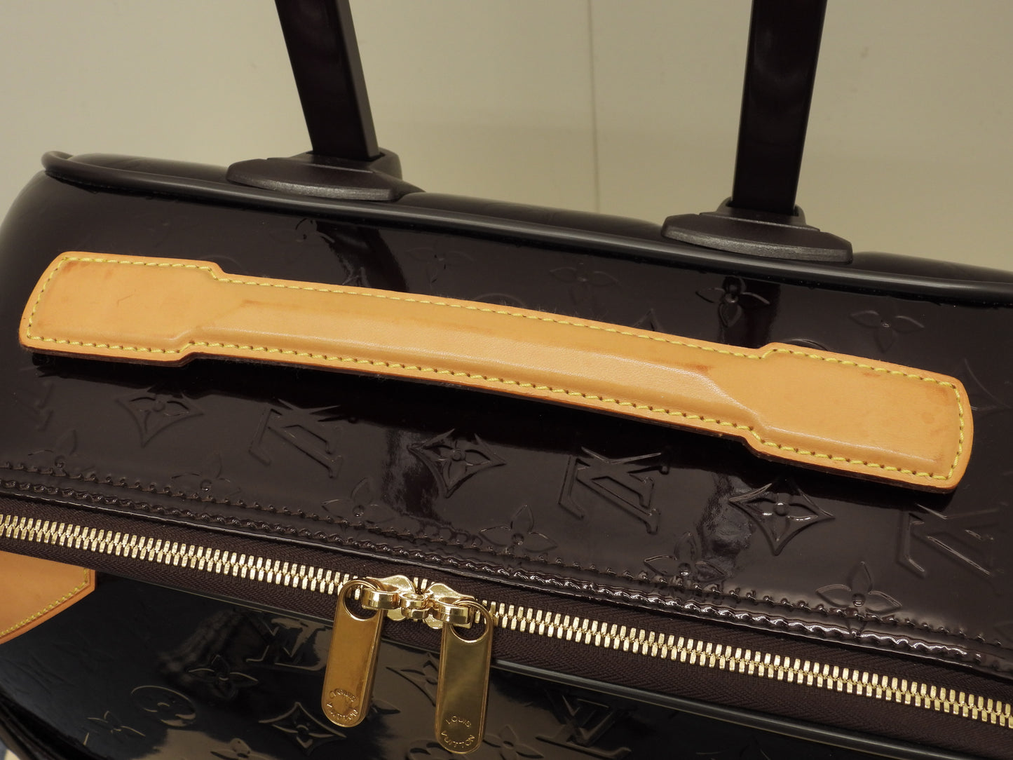 ルイヴィトン ペガス45 M91277 ヴェルニ/アマラント 旅行用キャリーバッグ 極美品@MB0068 2