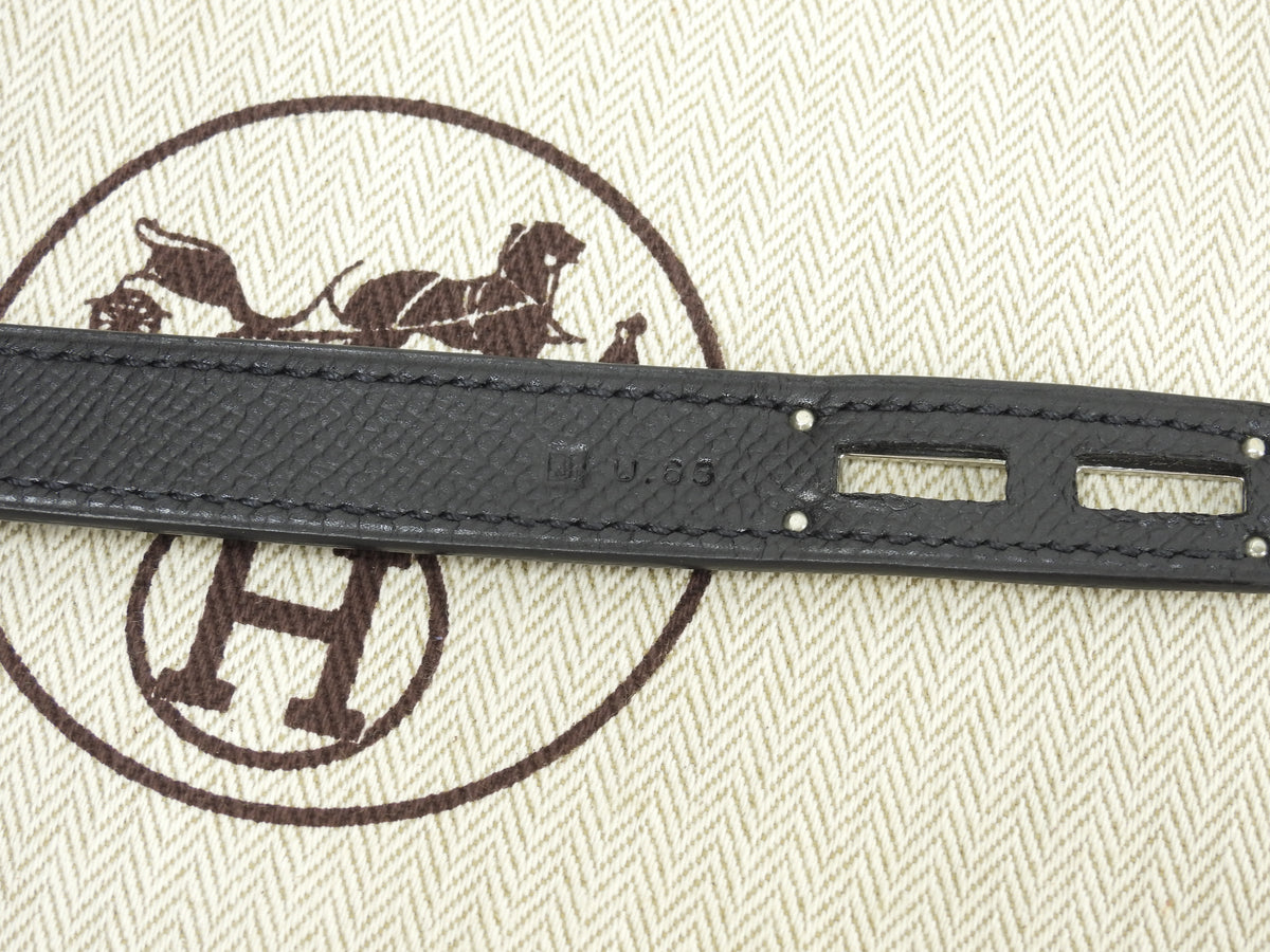 エルメス ケリーデペッシュ38 ヴォーエプソン黒 シルバー金具 ブリーフケース 極美品@□J 2