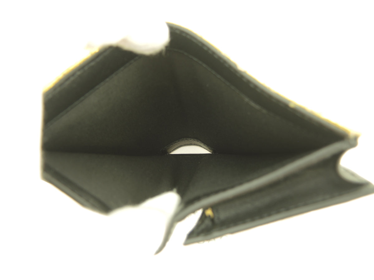 ヴェルサーチ ミニウォレット ヴェセトス レザー金 2折財布 Vロゴ 新品@ 1