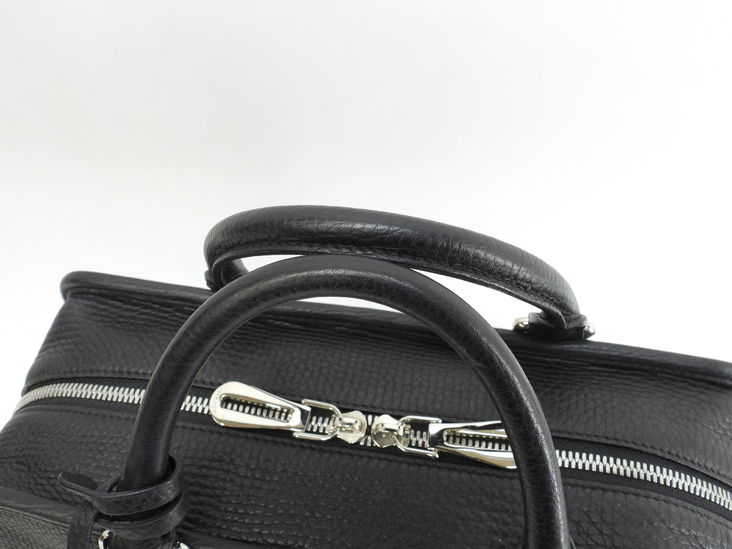 ロエベ アマソナ28 シルバー金具 トリヨンレザー黒 ハンドバッグ アナグラム 美品@471412