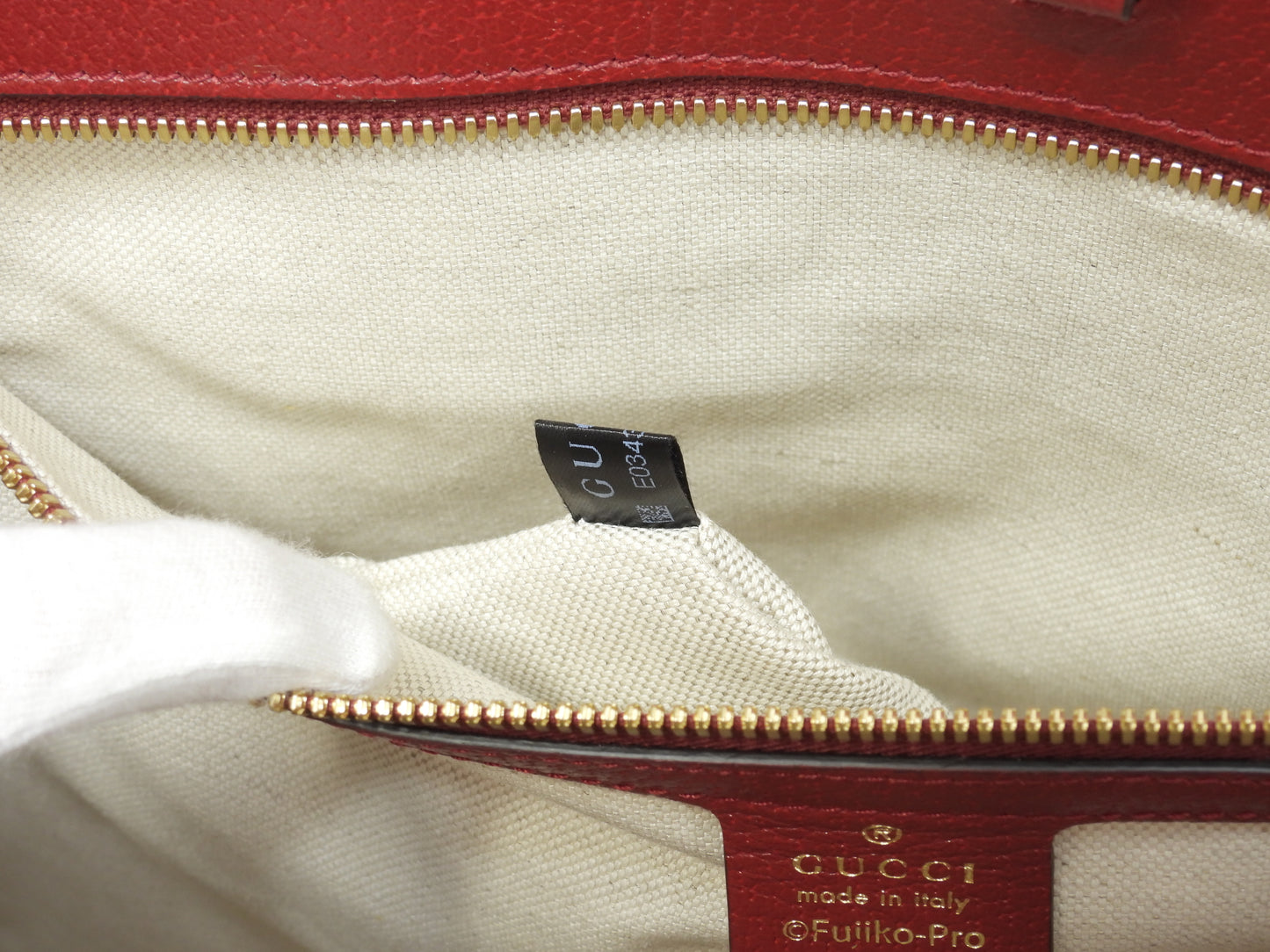 グッチ s付トートバッグ大 ドラえもん マイクロGG茶赤 ハンドバッグ大 ショルダーバッグ 美品@ 11