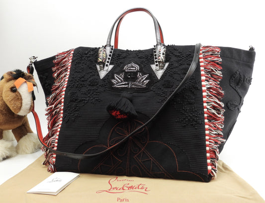 クリスチャンルブタン トートバッグ Mexicaba s付ハンドバッグ特大 限定 美品@ 3