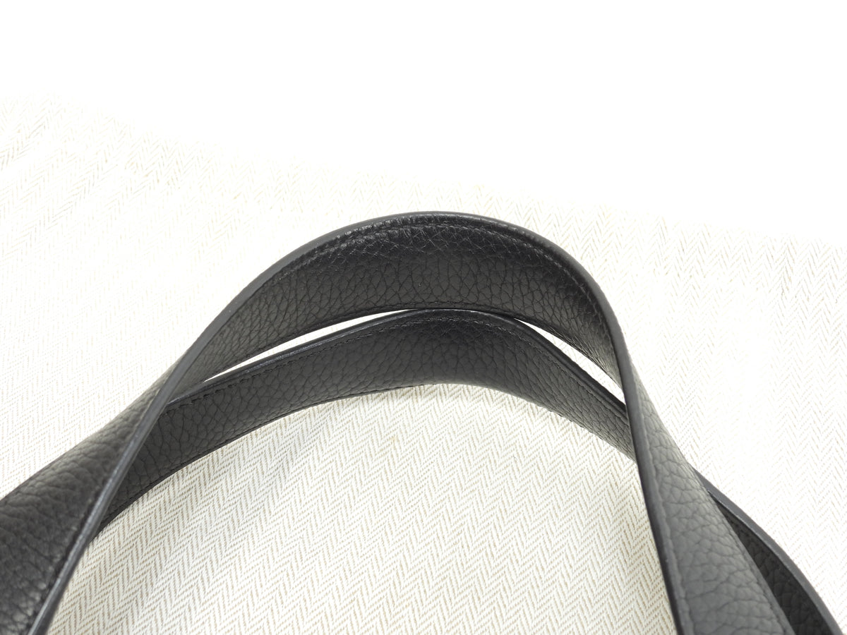 エルメス ピコタンロックMM トリヨンクレマンス 黒 ハンドバッグ シルバー金具 美品@A 8