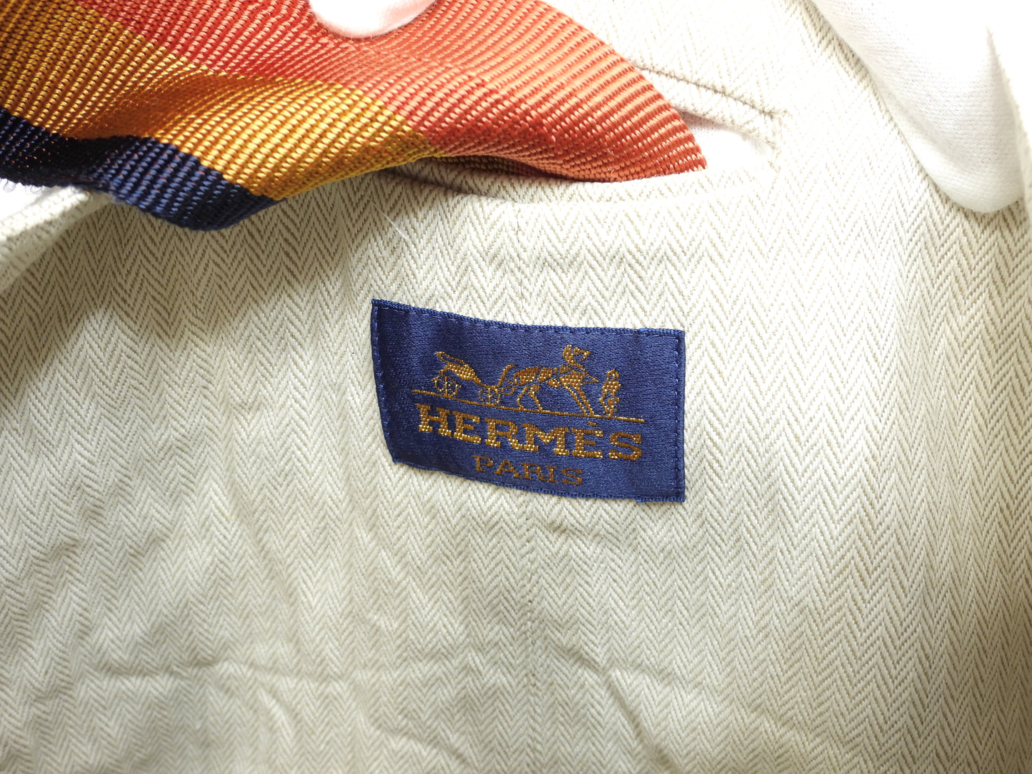 エルメス キャバリエ コットン 白 ワンショルダーバッグ クロスボディバッグ 美品@ 419