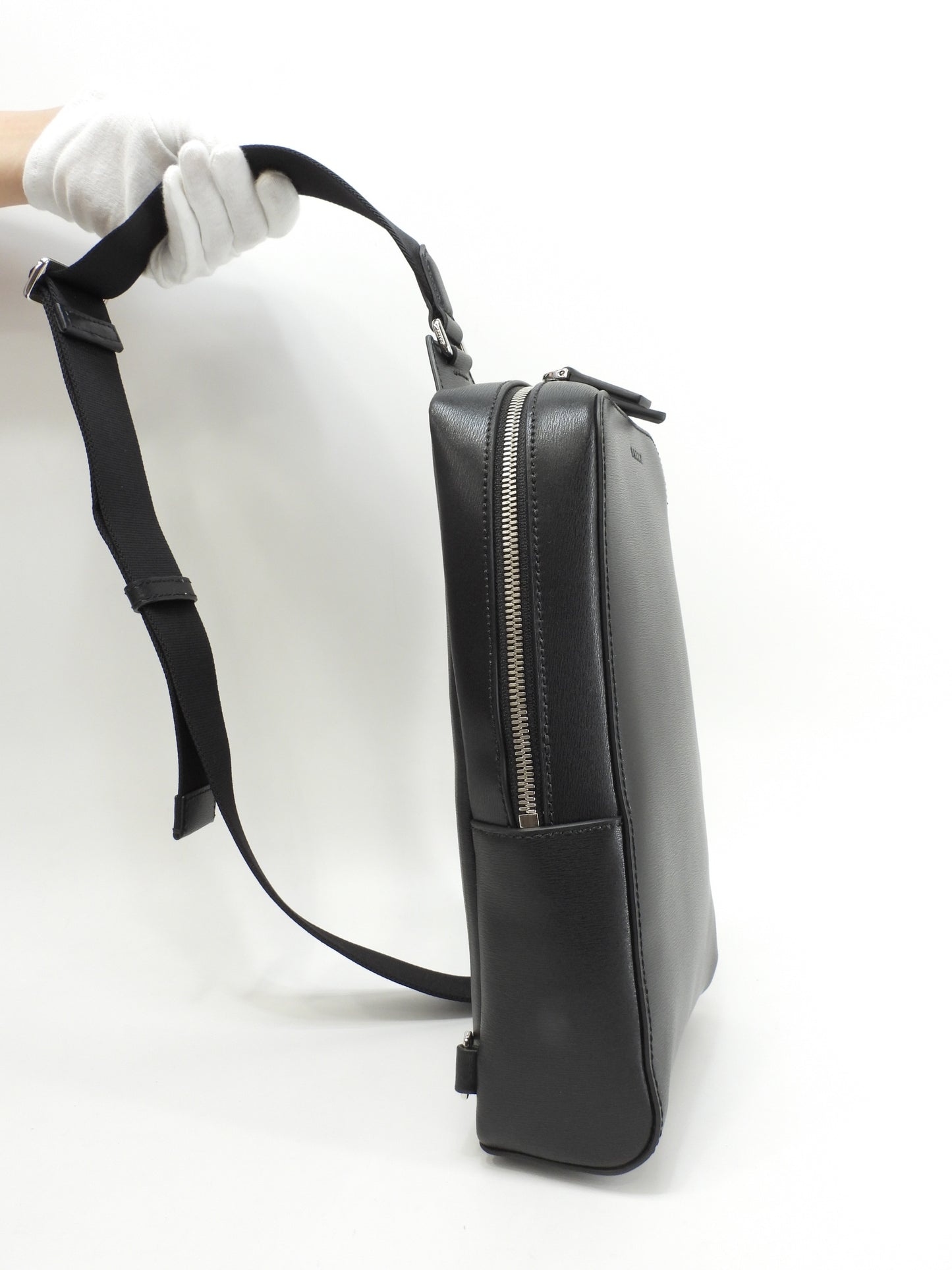 バリー ボディバッグ LENOXX レザー黒 ワンショルダーバッグ 極美品@ 1