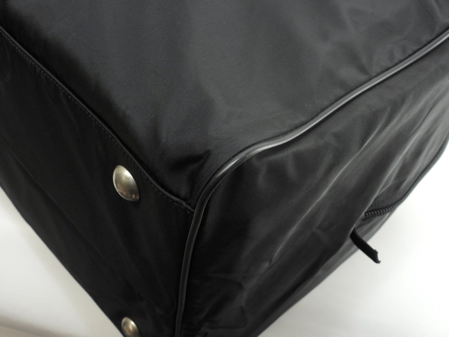 プラダ ボストンバッグ大 三角プレート ナイロン黒 トラベル 旅行用ハンドバッグ@8