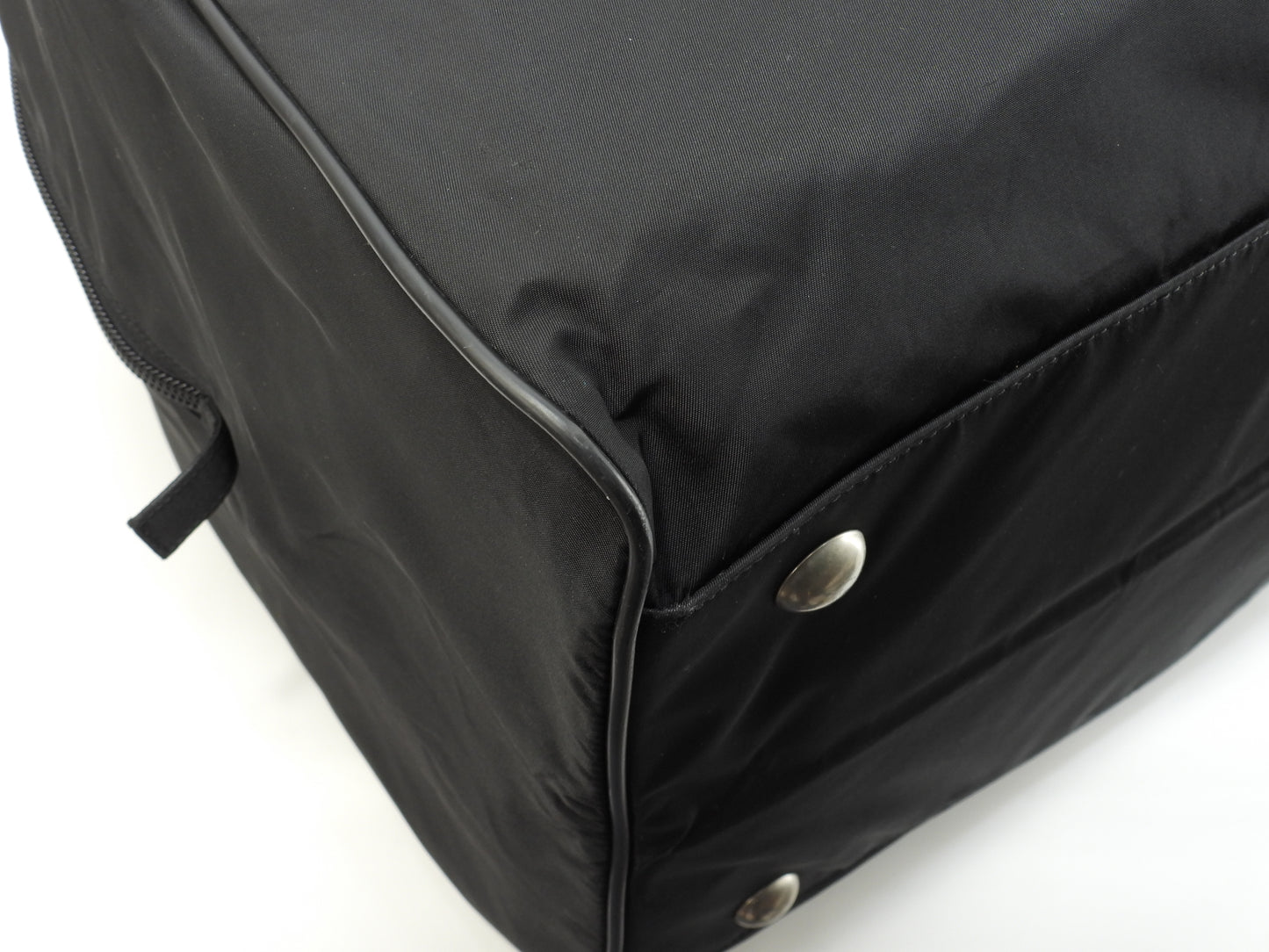 プラダ ボストンバッグ大 三角プレート ナイロン黒 トラベル 旅行用ハンドバッグ@8