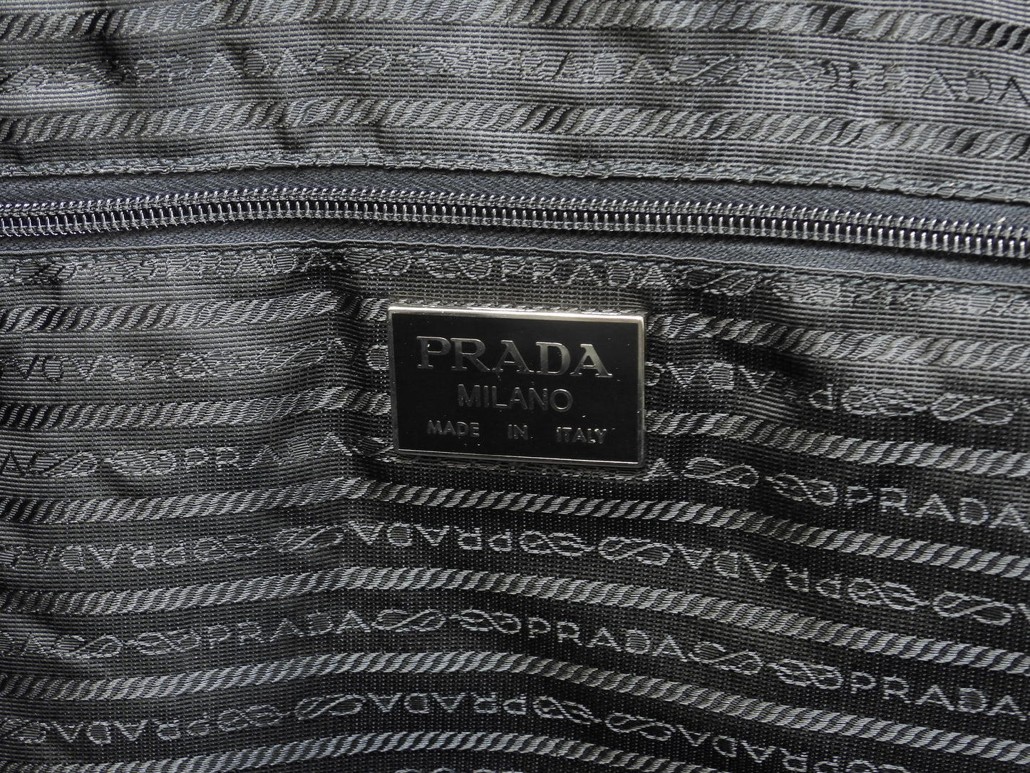プラダ ボストンバッグ大 三角プレート ナイロン黒 トラベル 旅行用ハンドバッグ@8