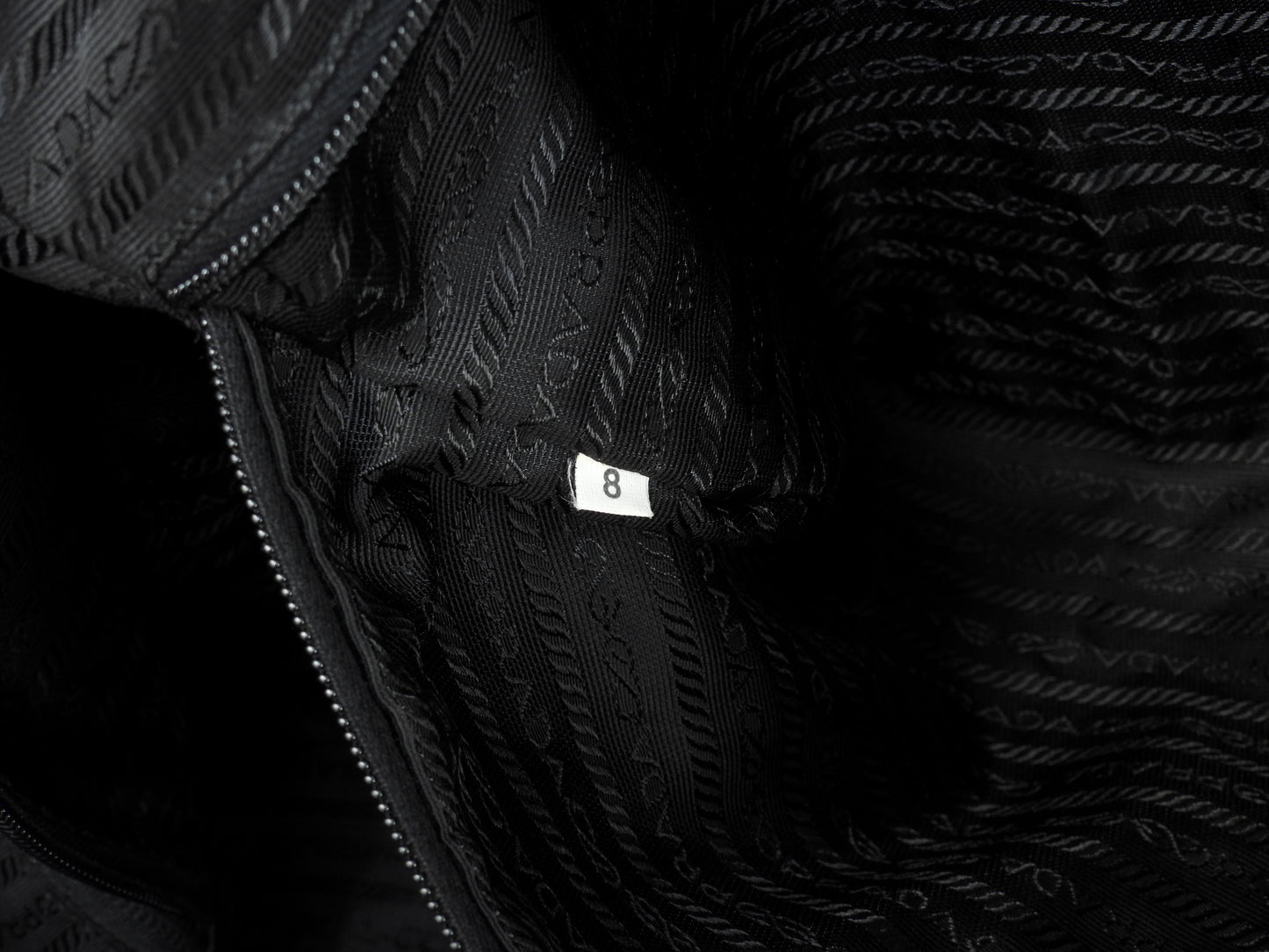 プラダ ボストンバッグ大 三角プレート ナイロン黒 トラベル 旅行用ハンドバッグ@8