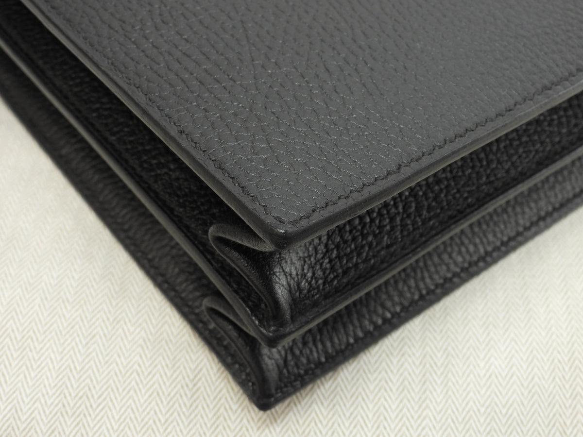 エルメス ケリーデペッシュ38 アルデンヌ黒 ゴールド金具 ブリーフケース 極美品@□A 3