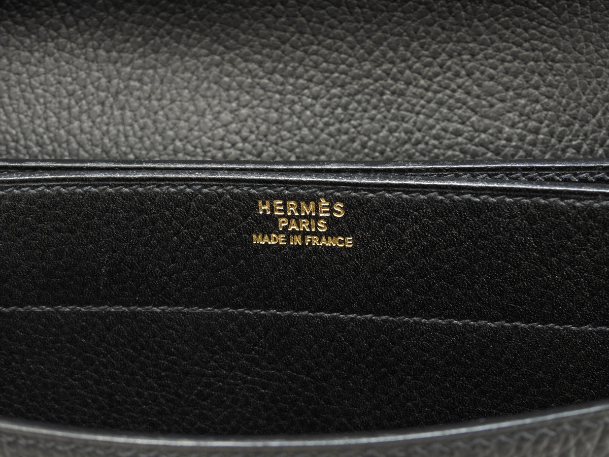 エルメス ケリーデペッシュ38 アルデンヌ黒 ゴールド金具 ブリーフケース 極美品@□A 3