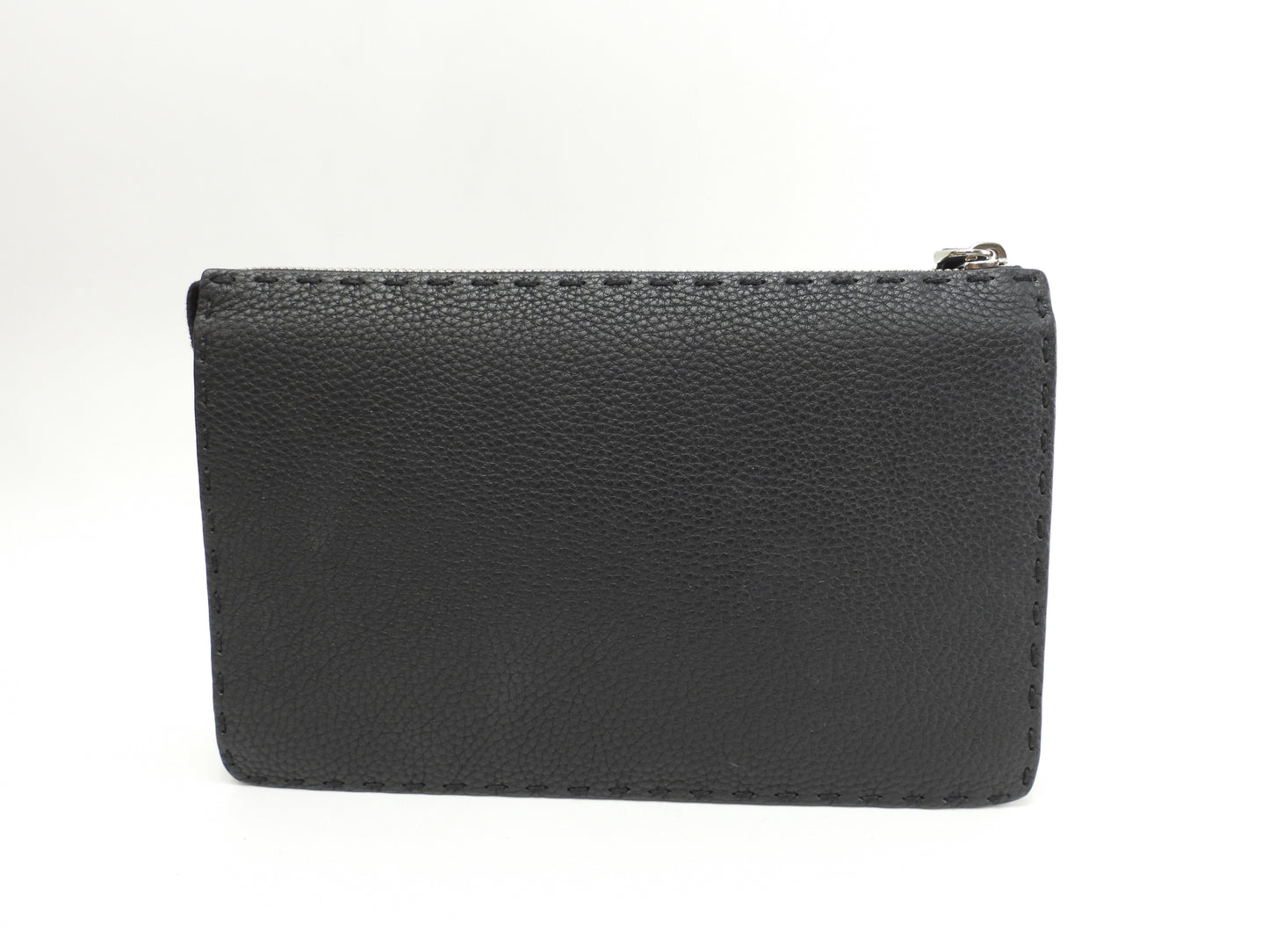 フェンディ クラッチウォレットバッグ モンスター セレリアレザー黒 セカンドバッグ 極美品@ 66