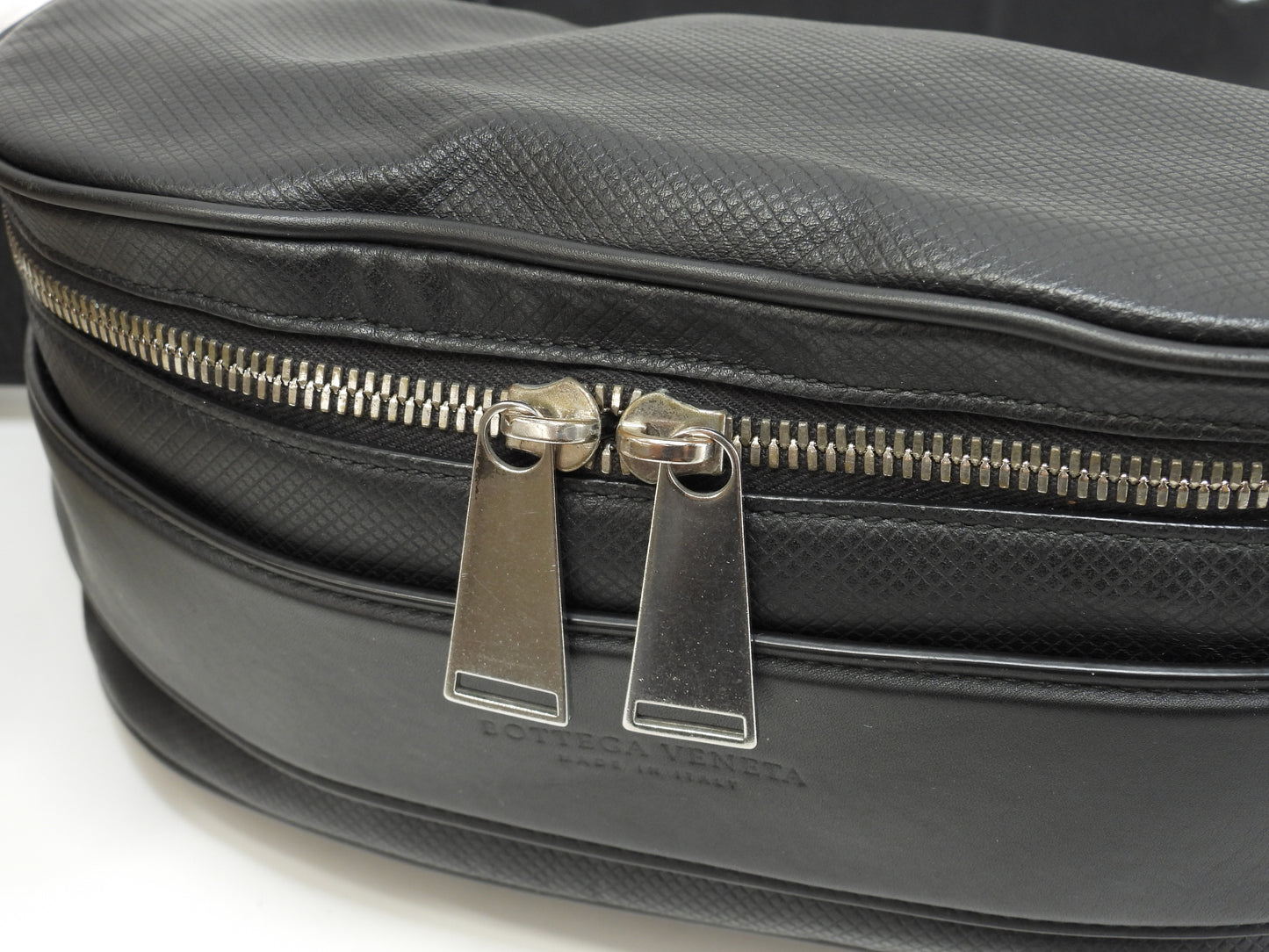 ボッテガヴェネタ ボディバッグ マルコポーロ レザー黒 ウエストバッグ バムバッグ@B07991797N