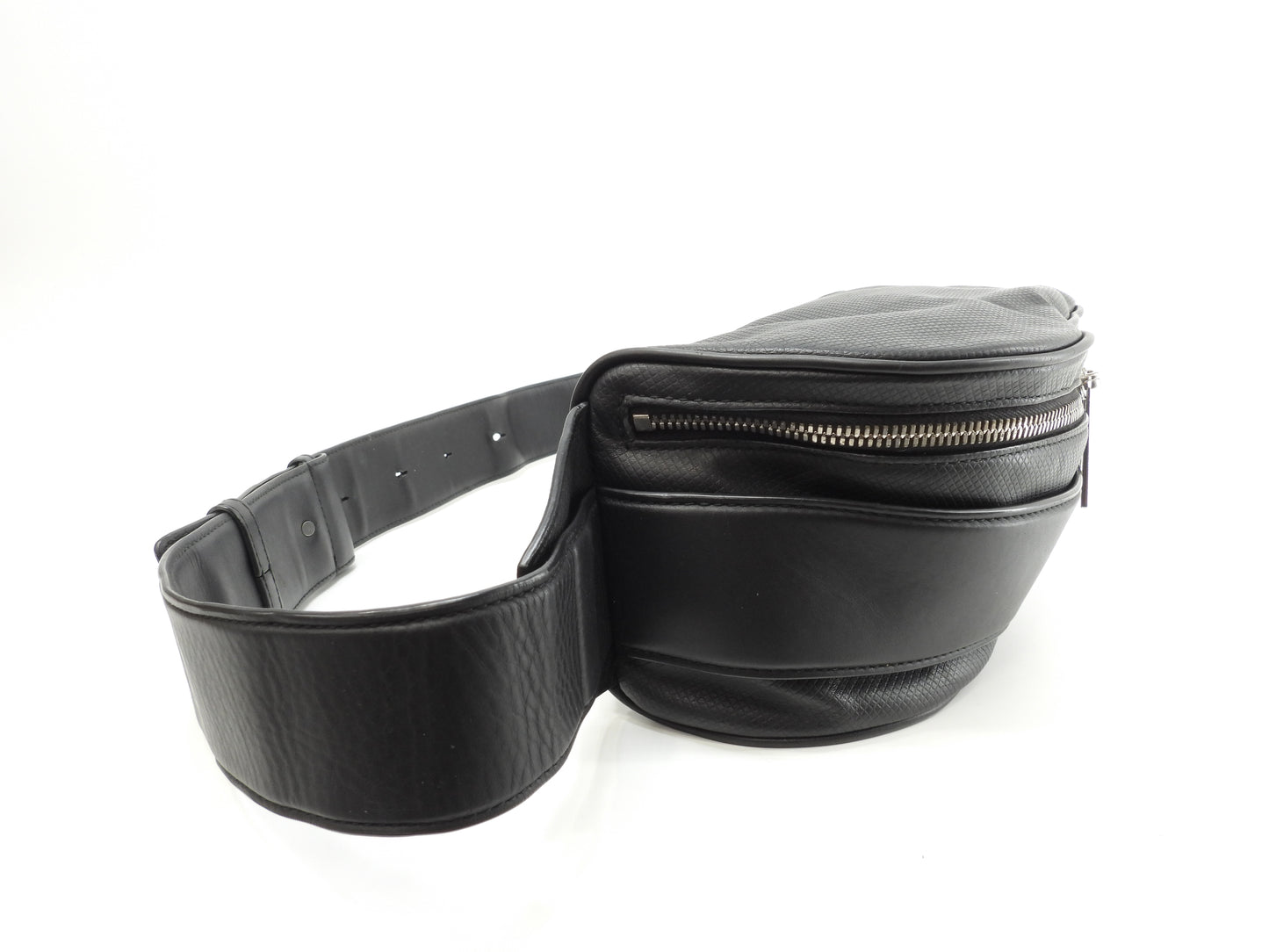 ボッテガヴェネタ ボディバッグ マルコポーロ レザー黒 ウエストバッグ バムバッグ@B07991797N