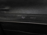 セリーヌ トラペーズ レザー黒 シルバー金具 s付ハンドバッグ 美品@ 41