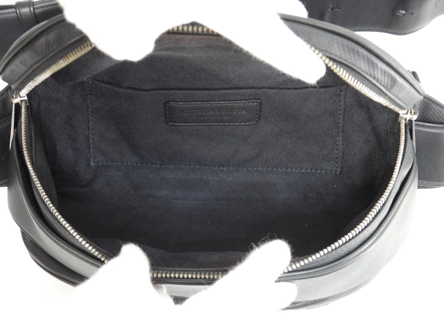 ボッテガヴェネタ ボディバッグ マルコポーロ レザー黒 ウエストバッグ バムバッグ@B07991797N