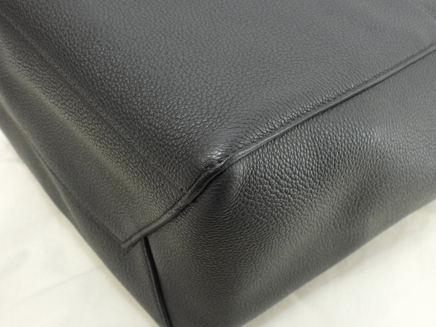 セリーヌ サングルバケット トゴレザー 灰 ホーボーバッグ セミショルダーバッグ 極美品@S-SL-3187