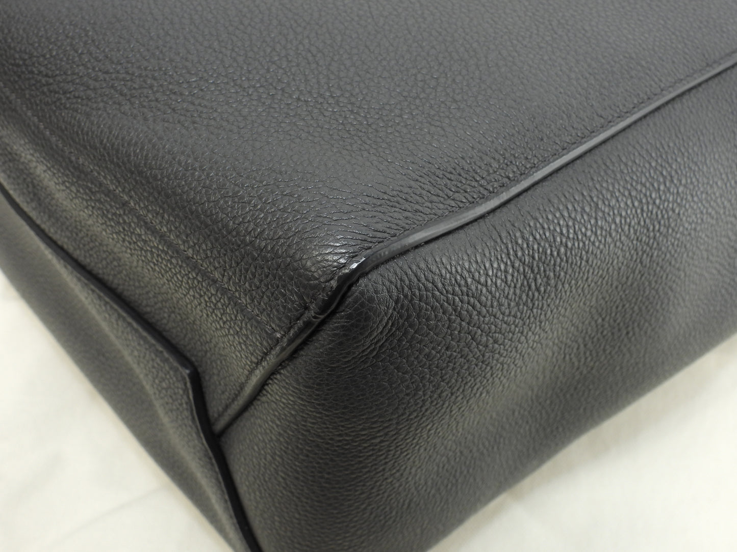 セリーヌ サングルバケット トゴレザー 灰 ホーボーバッグ セミショルダーバッグ 極美品@S-SL-3187