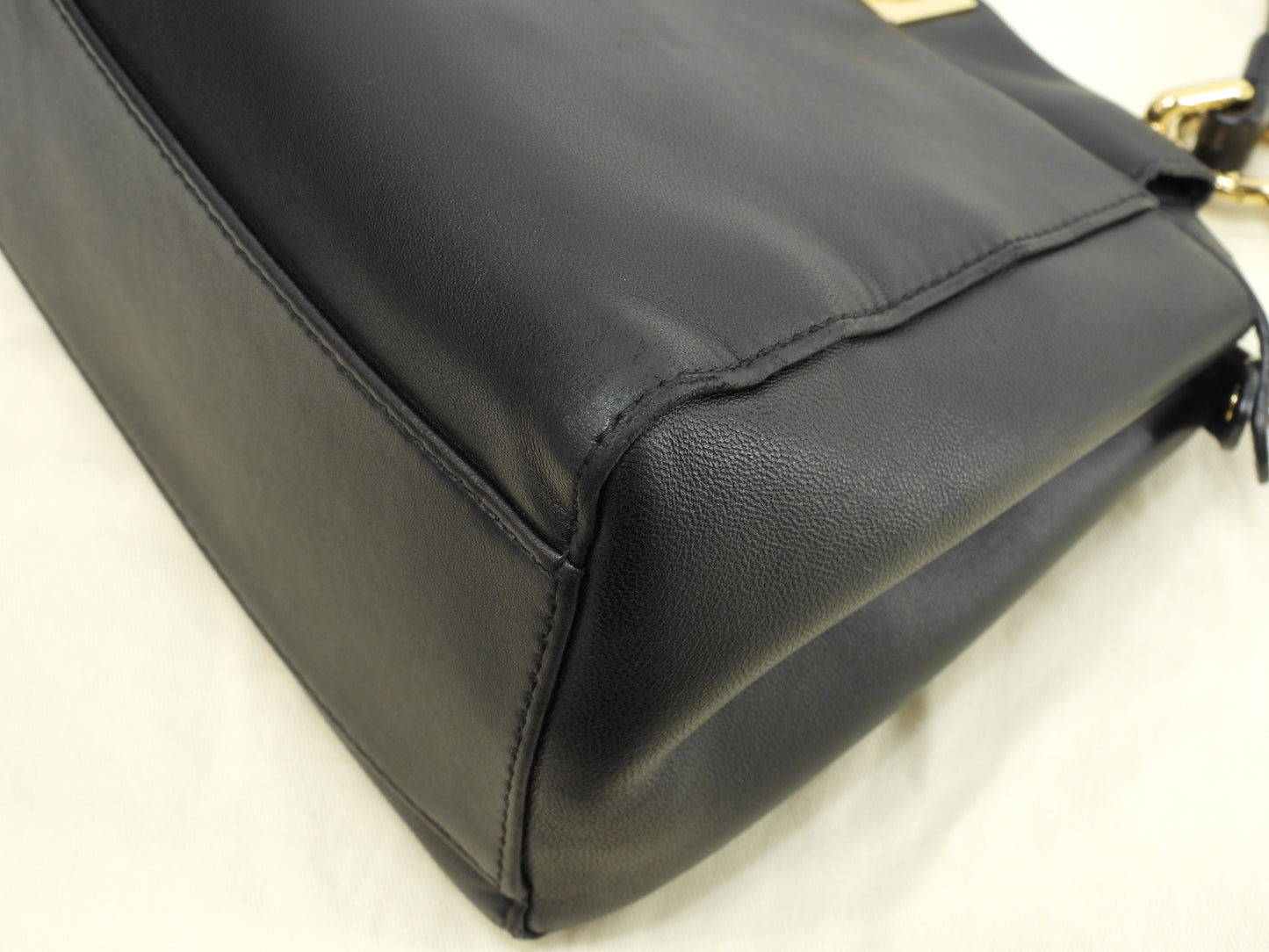 フェンディ ピーカブーミニ スムースレザー 黒 ハンドバッグ ポシェット@ 9