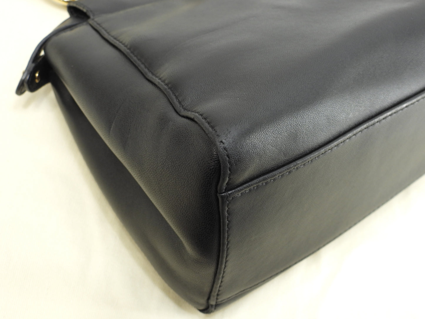 フェンディ ピーカブーミニ スムースレザー 黒 ハンドバッグ ポシェット@ 9