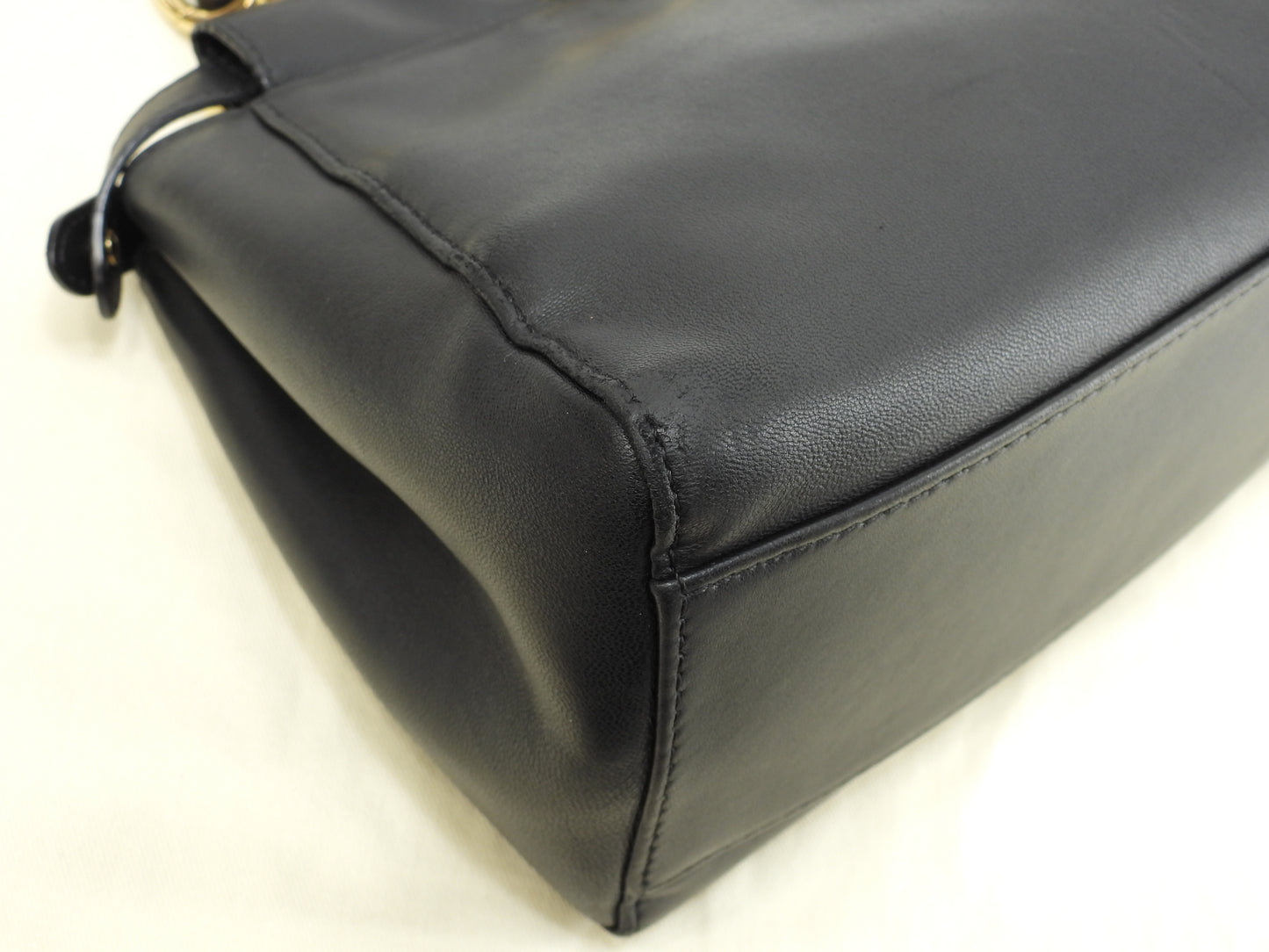 フェンディ ピーカブーミニ スムースレザー 黒 ハンドバッグ ポシェット@ 9