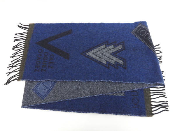 LOUIS VUITTON echarpe LV sticker muffler M70039