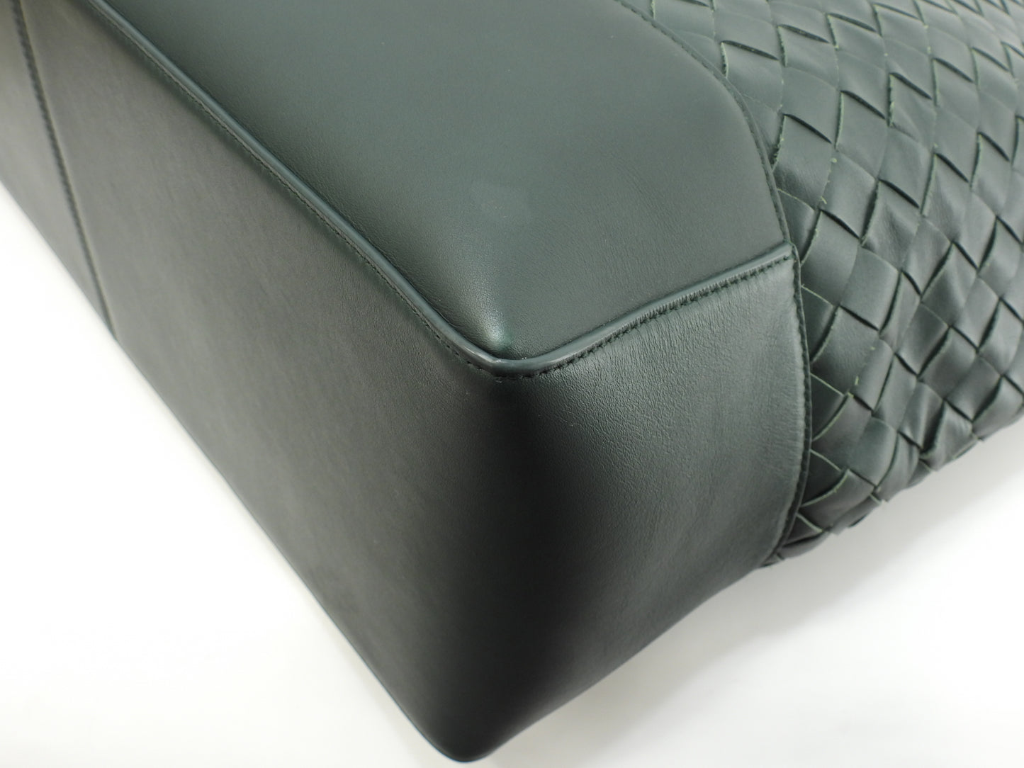 ボッテガヴェネタ トートバッグ大 中イントレチャート レザー緑 メンズハンドバッグ 美品@B08524158F