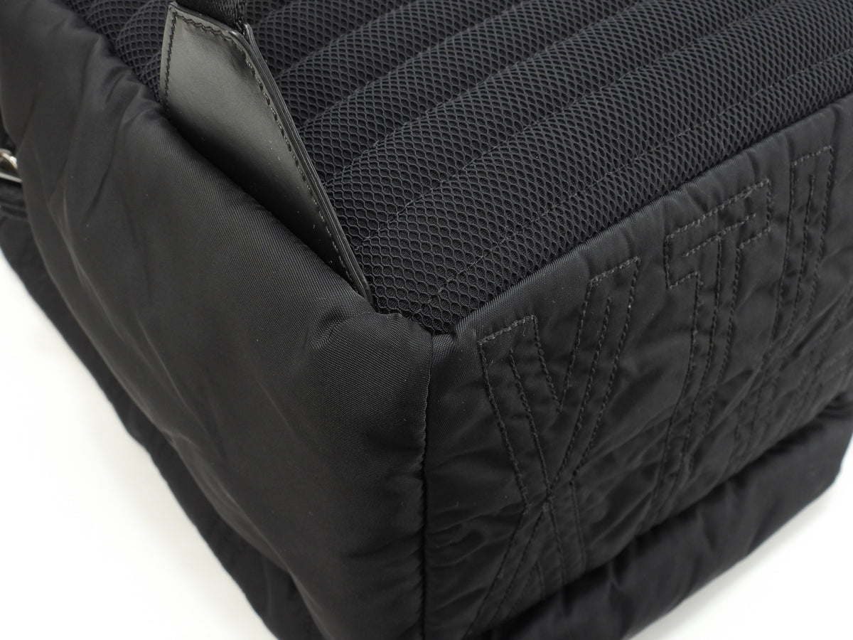 クリスチャンルブタン バックパック ルビダル ナイロン/ラバー黒 リュックサック中 美品@ 1