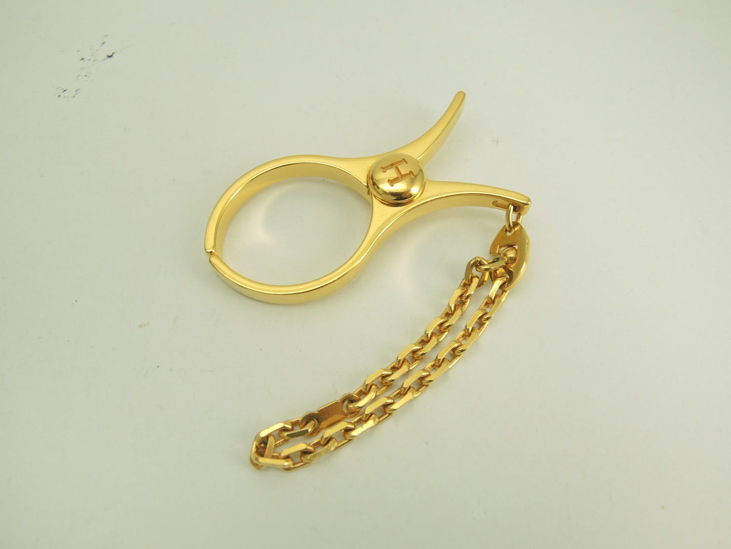 エルメス バッグチャーム フィルー ゴールド キーリング グローブホルダー 美品@ 11