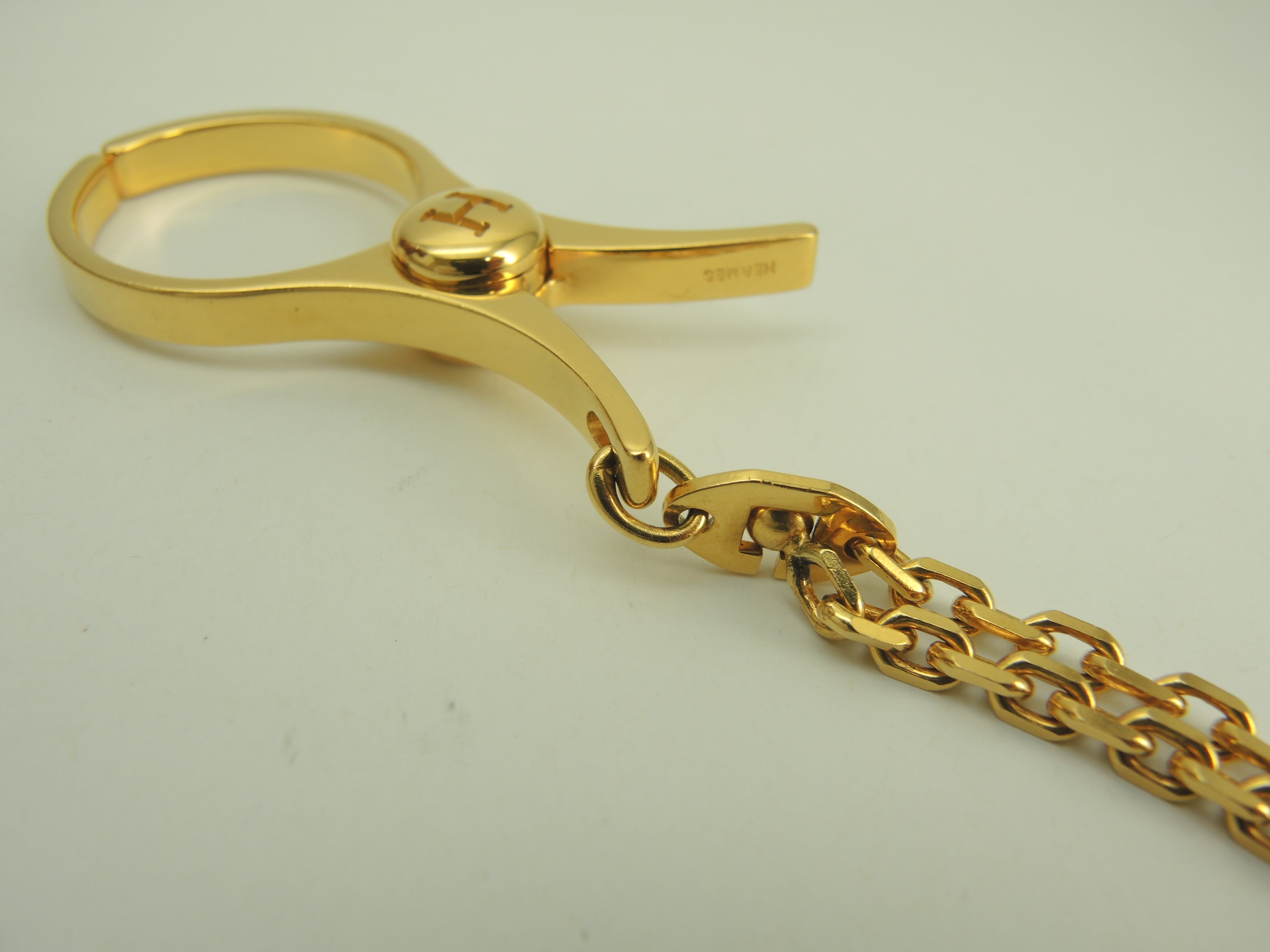 エルメス バッグチャーム フィルー ゴールド キーリング グローブ
