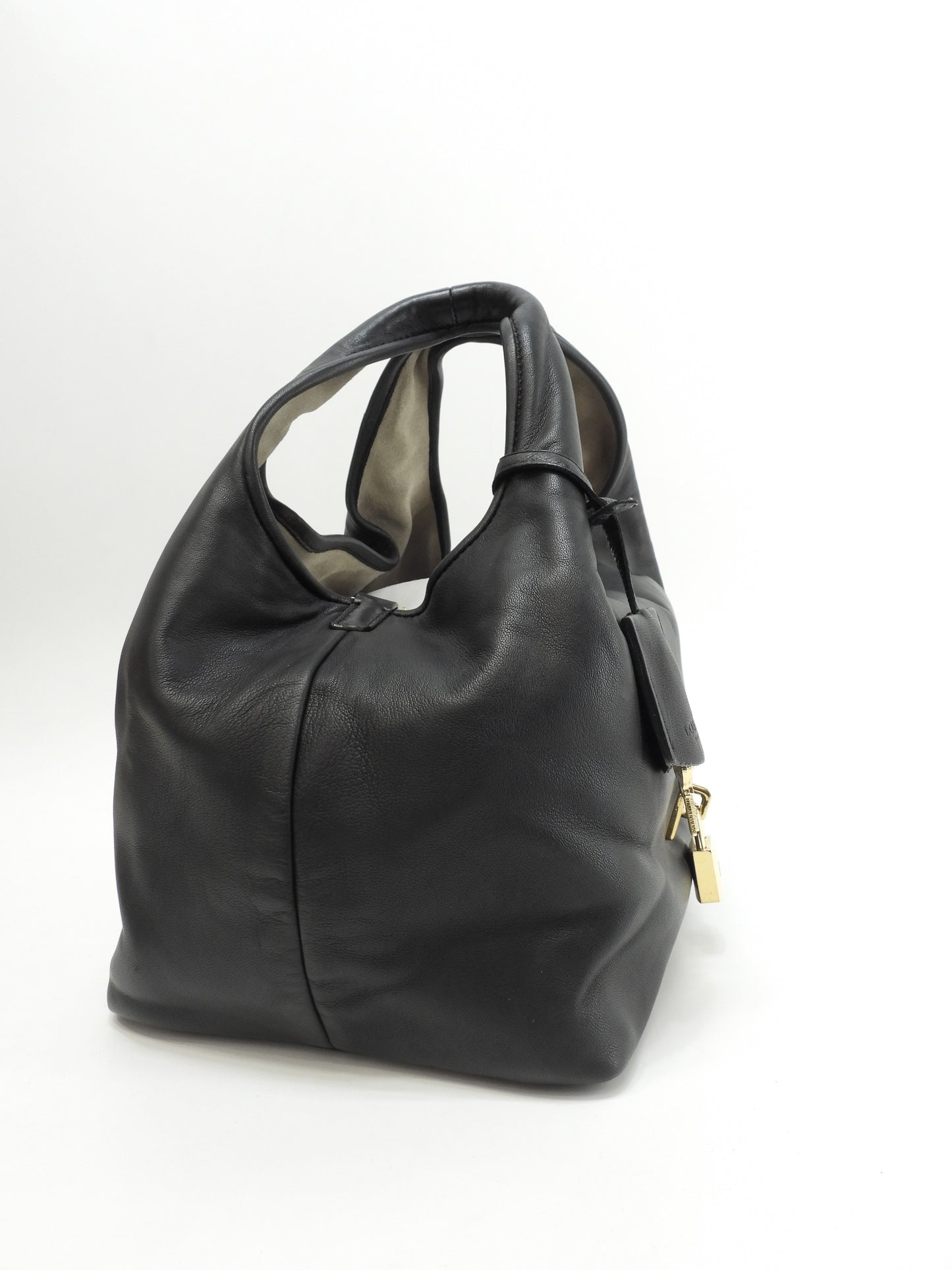 ロエベ ハンドバッグ カリエPM ナッパレザー黒 ゴールド金具 ハンドバッグ 極美品@010901