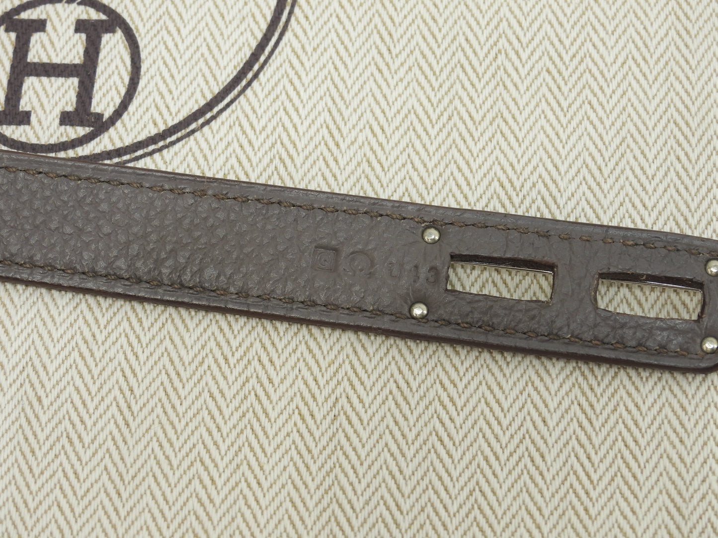 エルメス ケリーデペッシュ38 トリヨン/エタン シルバー金具 ブリーフケース 美品@□Q