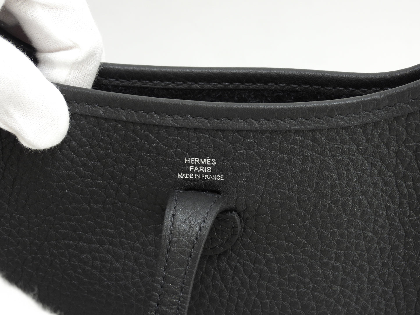 エルメス エヴリンTPM トリヨンクレマンス 黒 ポシェットバッグ シルバー金具 新品@W 2