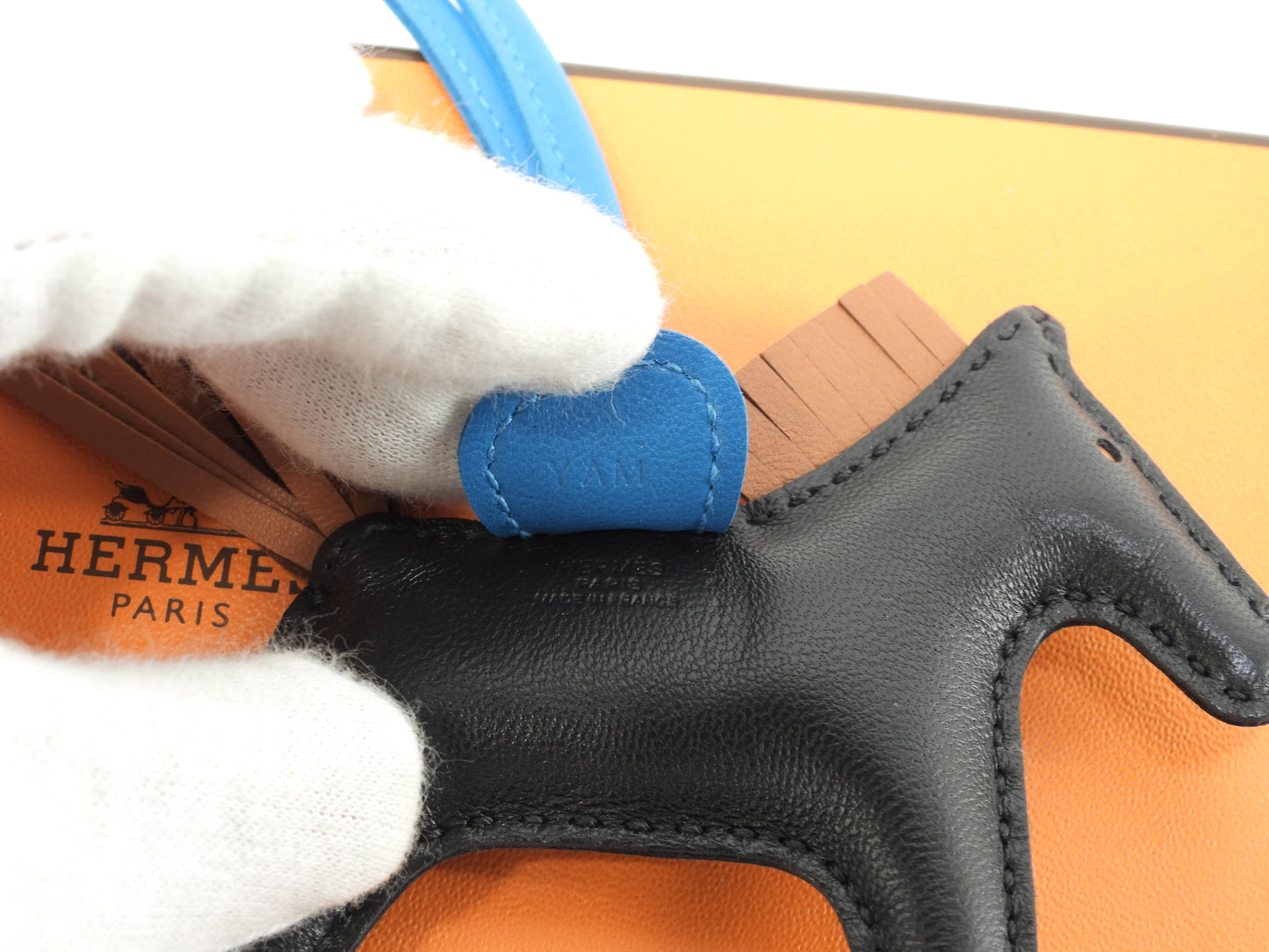 エルメス ロデオPM アニューミロ 黒青茶 バッグチャーム 新品@Y 11