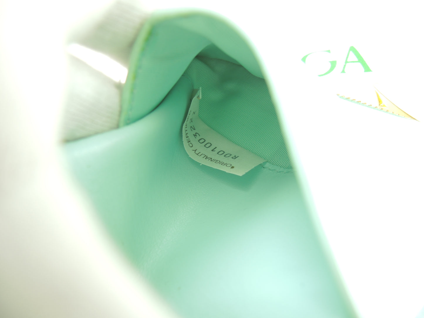 ボッテガヴェネタ 2折財布 カセット レザー緑 コンパクトウォレット@R00100322Z