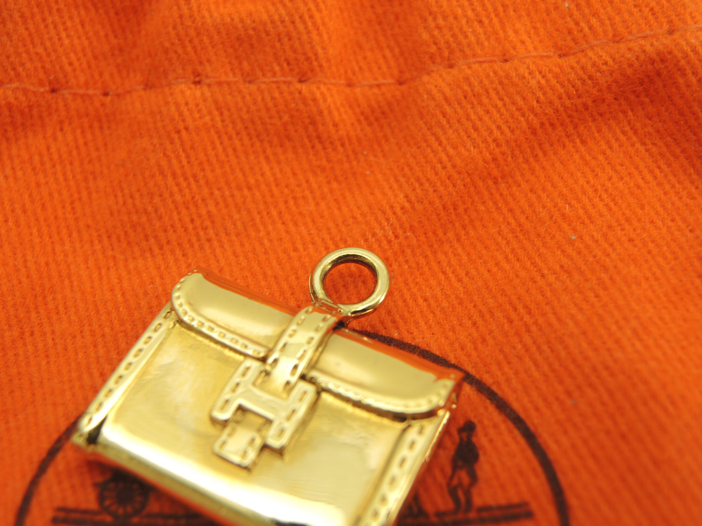 エルメス ペンダントトップ ジジェ ゴールド ネックレス用 チョーカー用 極美品@ 2