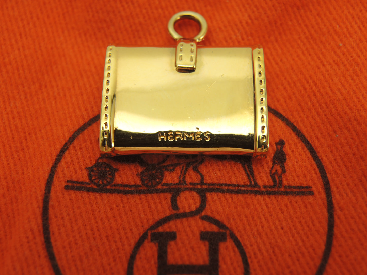 エルメス ペンダントトップ ジジェ ゴールド ネックレス用 チョーカー用 極美品@ 2