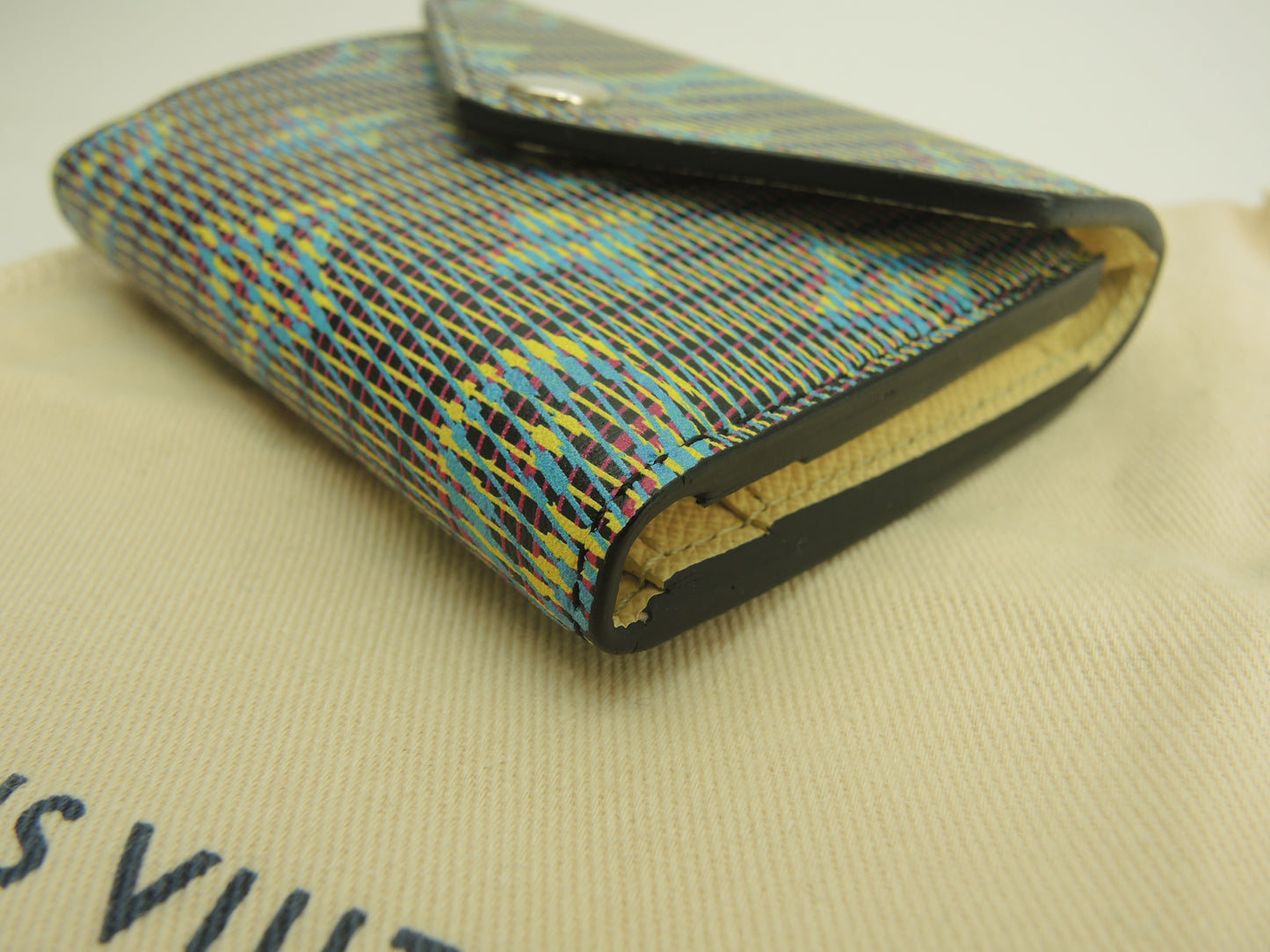 ルイヴィトン ポルトフォイユゾエ M68665 モノグラムLVポップ青 3折ミニ財布 未使用@TN2129