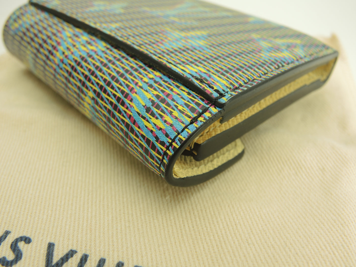 ルイヴィトン ポルトフォイユゾエ M68665 モノグラムLVポップ青 3折ミニ財布 未使用@TN2129