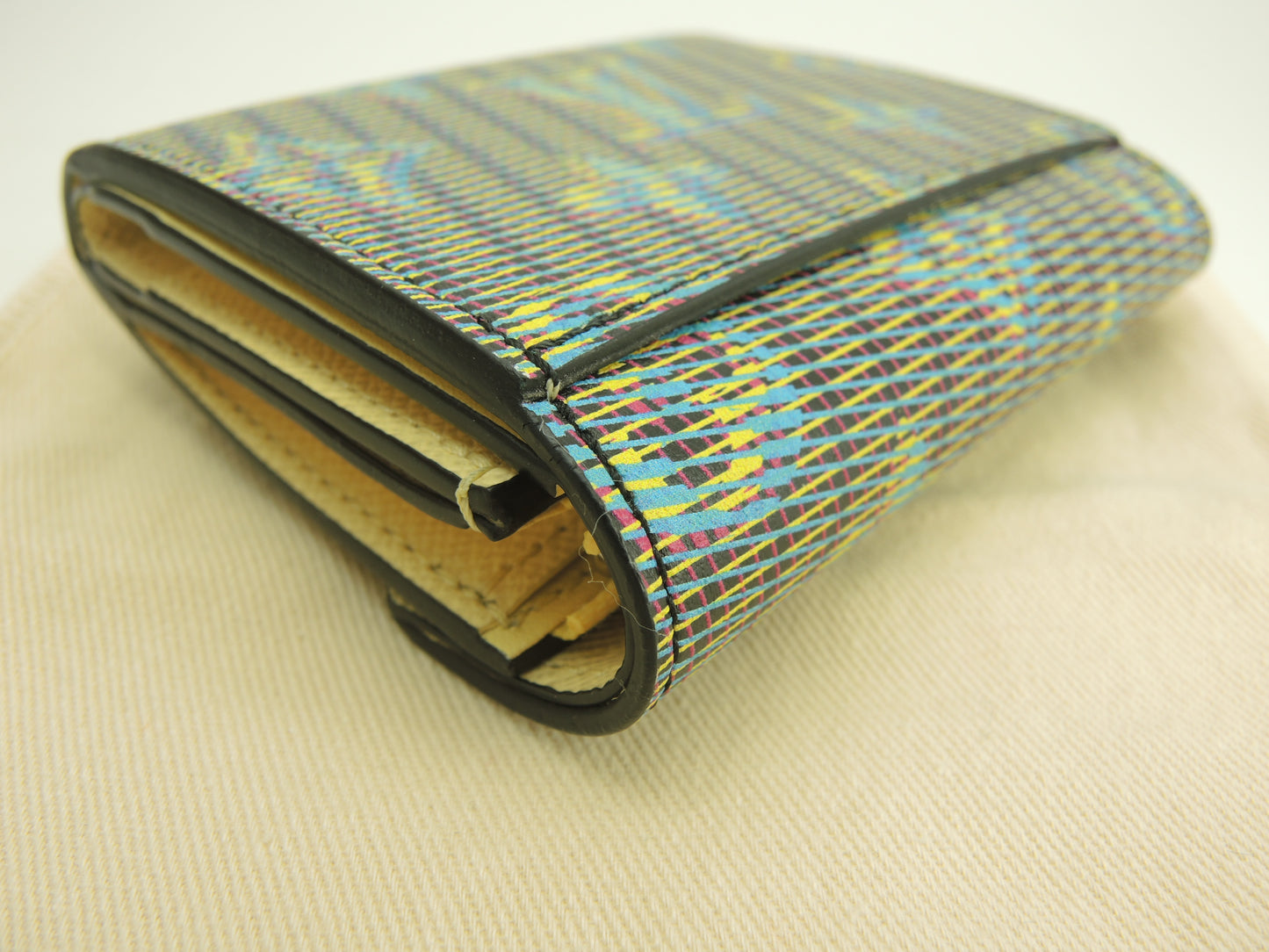 ルイヴィトン ポルトフォイユゾエ M68665 モノグラムLVポップ青 3折ミニ財布 未使用@TN2129