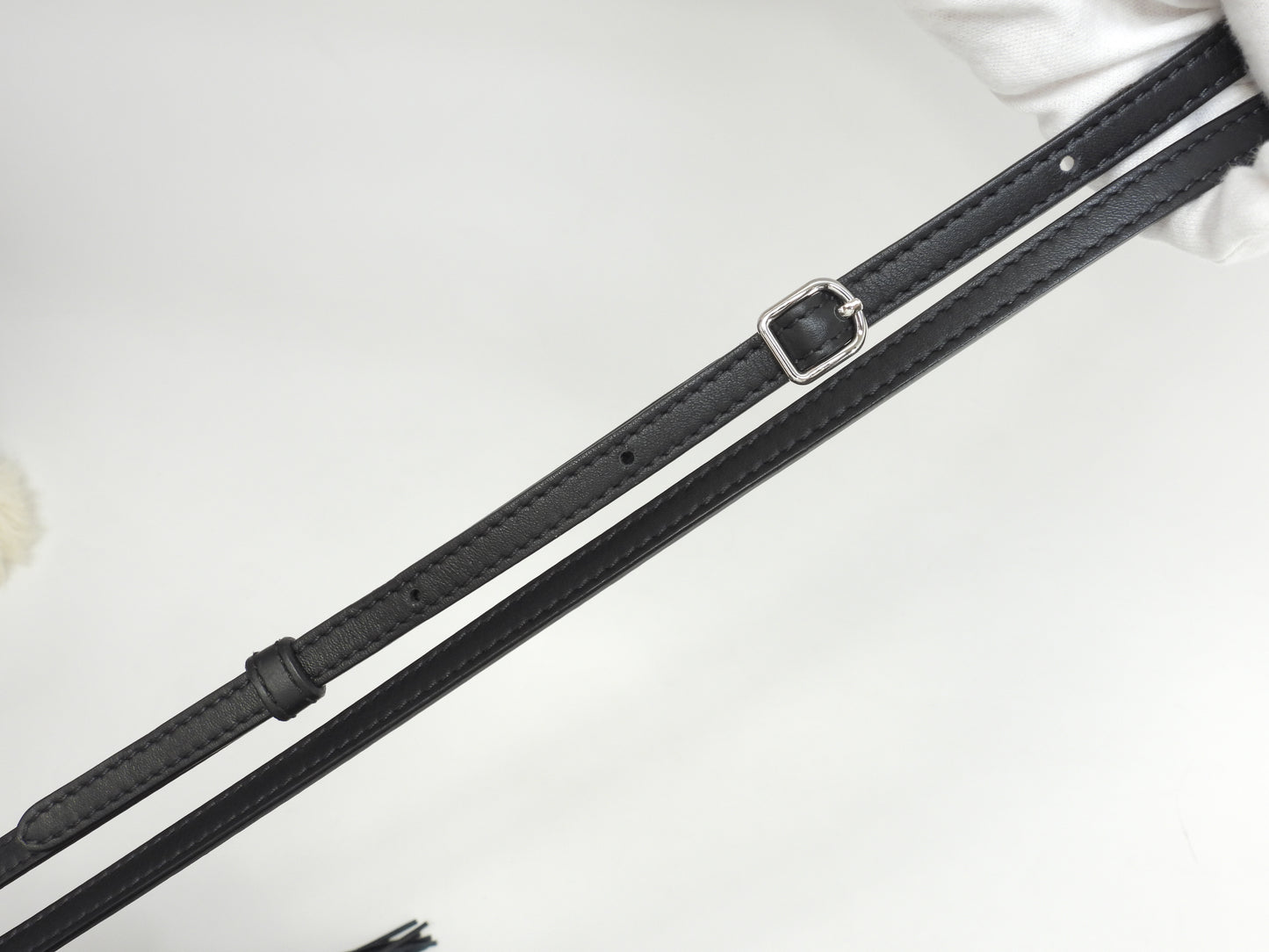 J&Mdavidson カーニバルミニ フリンジ レザー黒 ポシェット 2Wayハンドバッグ 極美品@ 7