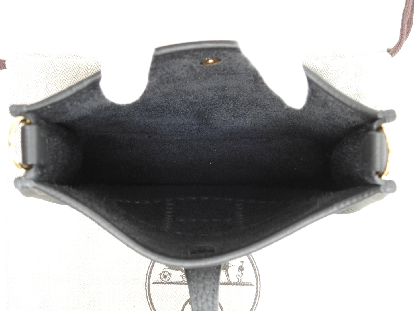 エルメス エヴリンTPM トリヨンクレマンス 黒 ポシェットバッグ ゴールド金具 新品@K