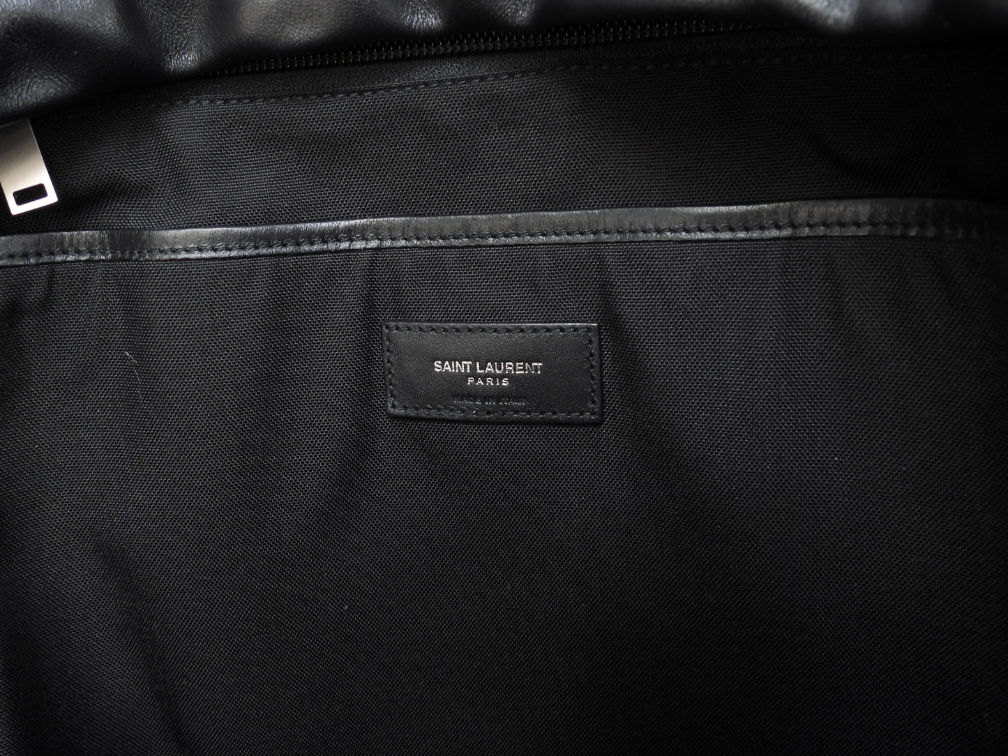 Saint Laurent Backpack City YSL Leather Black Rucksack Bag Very Good Condition @ 8