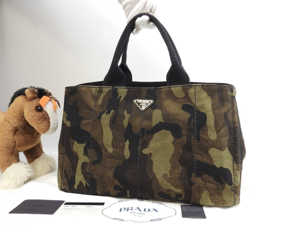 美品 PRADA カナパ カモフラ