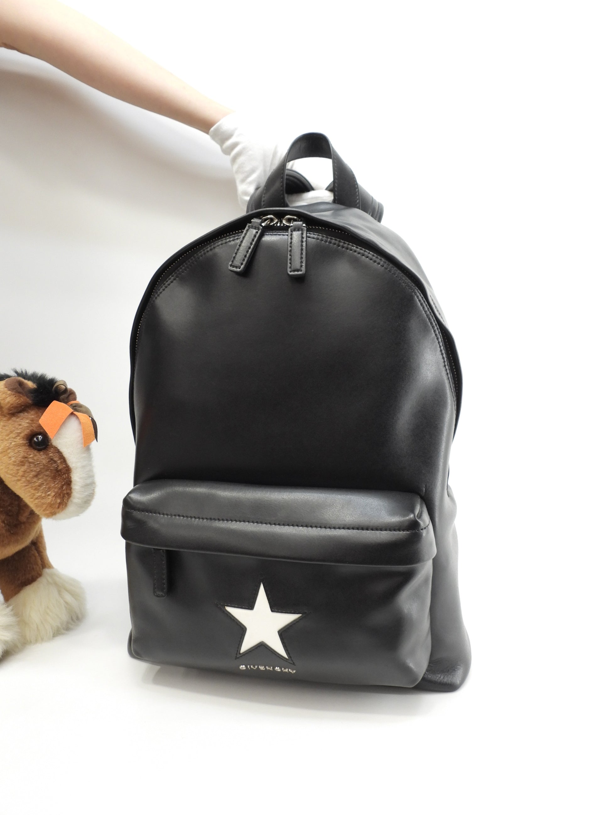 Givenchy Backpack White Star Black Rucksack Bag Good Condition @EXF1105